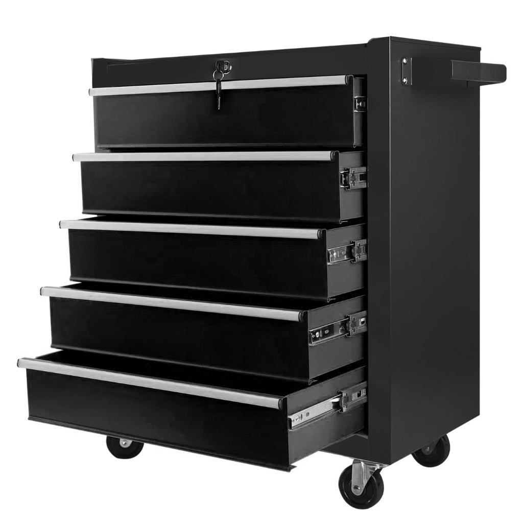 Leoglint High Capacity Rolling Tool Chest with Wheels and Drawers, 5-Drawer Tool Storage Cabinet