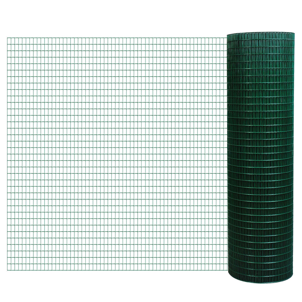 Leoglint 98' L x 35.5" H Hardware Cloth, 1/2 x 1 Inch Wire Mesh Fence Netting Roll for Aviary, Chicken Coop, Rabbit Hutch, Animal, Garden Protection