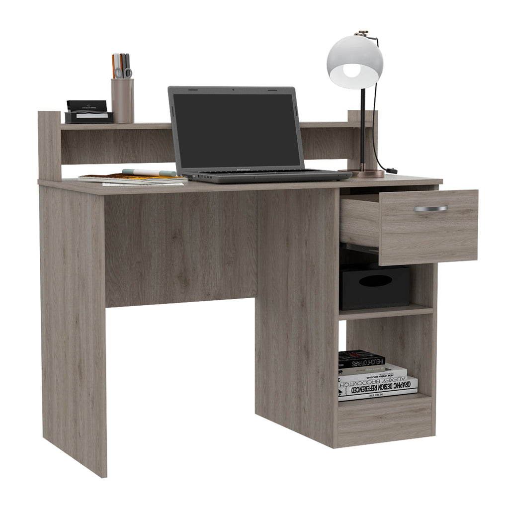 Leoglint Charlotte Computer Office Desk with 2 Storage Shelves and Drawer