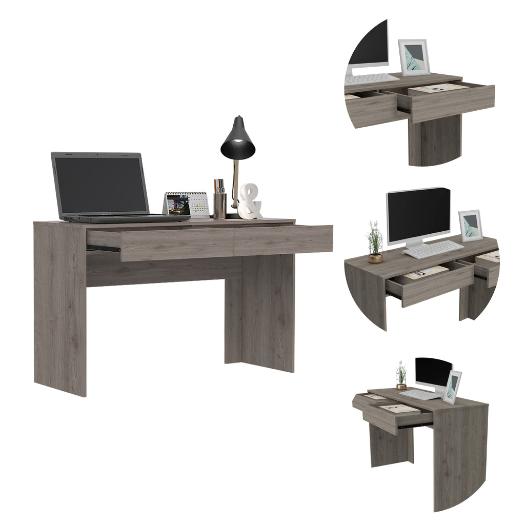 Leoglint Tampa Computer Office Desk with 2-Drawers