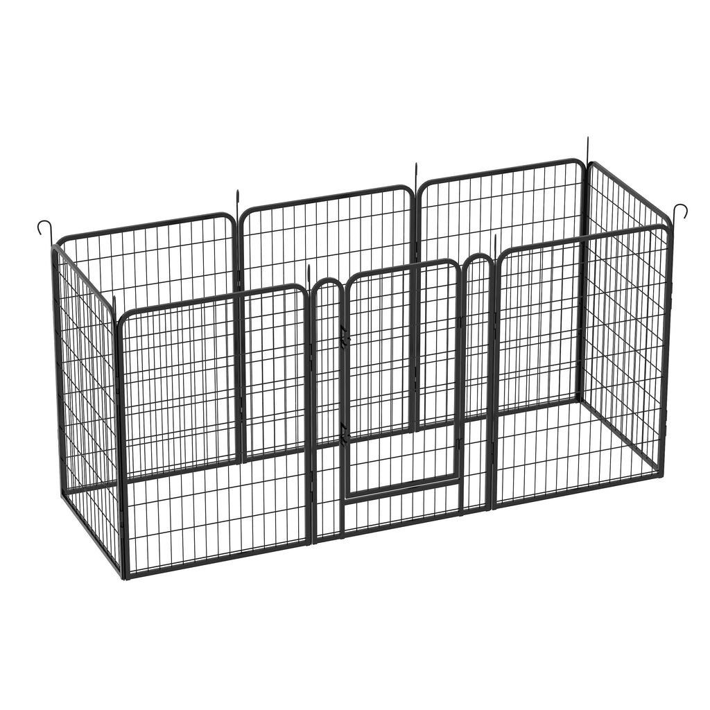 Leoglint 8 Panels Heavy Duty Metal Playpen with door,39.37"H Dog Fence Pet Exercise Pen for Outdoor, Indoor