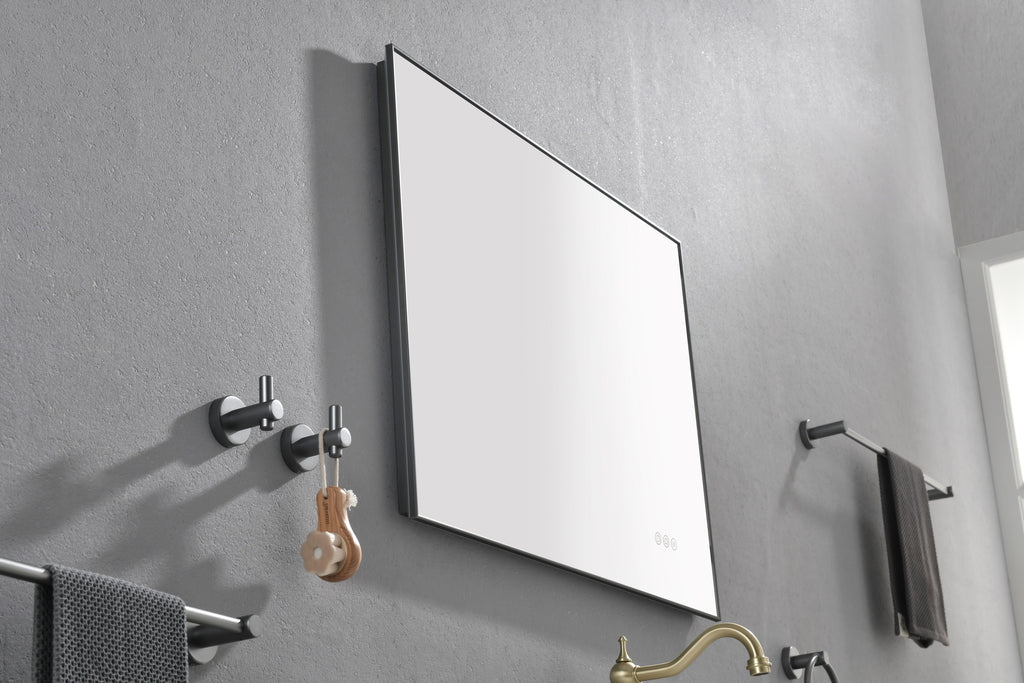 Leoglint 32x 24Inch LED Mirror Bathroom Vanity Mirror with Back Light, Wall Mount Anti-Fog Memory Large Adjustable Vanity Mirror