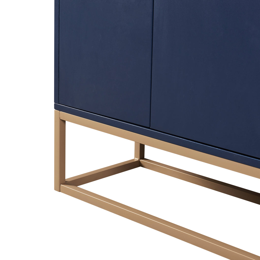 Leoglint TREXM Modern Sideboard Elegant Buffet Cabinet with Large Storage Space for Dining Room, Entryway (Navy)