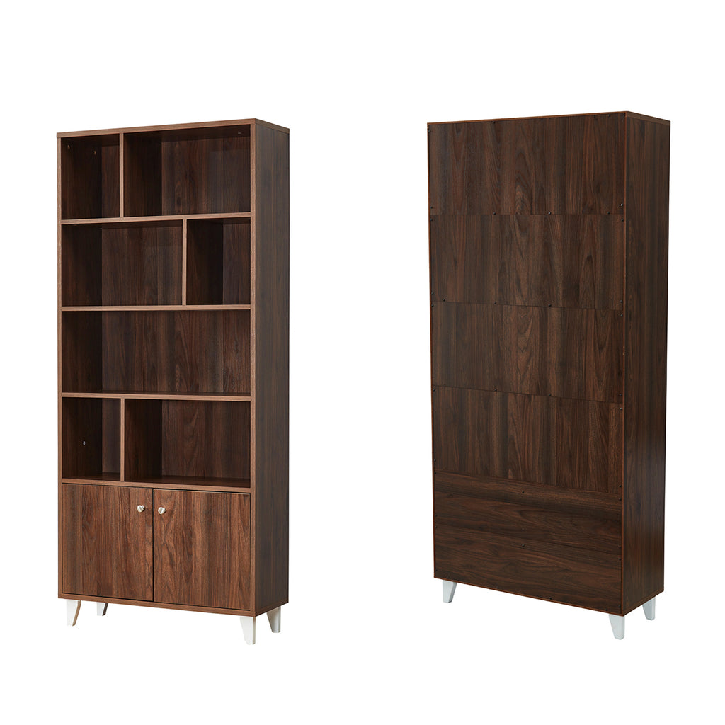 Leoglint Bookcase, Bookshelf,Walnut--[Old sku:AM180710-H]