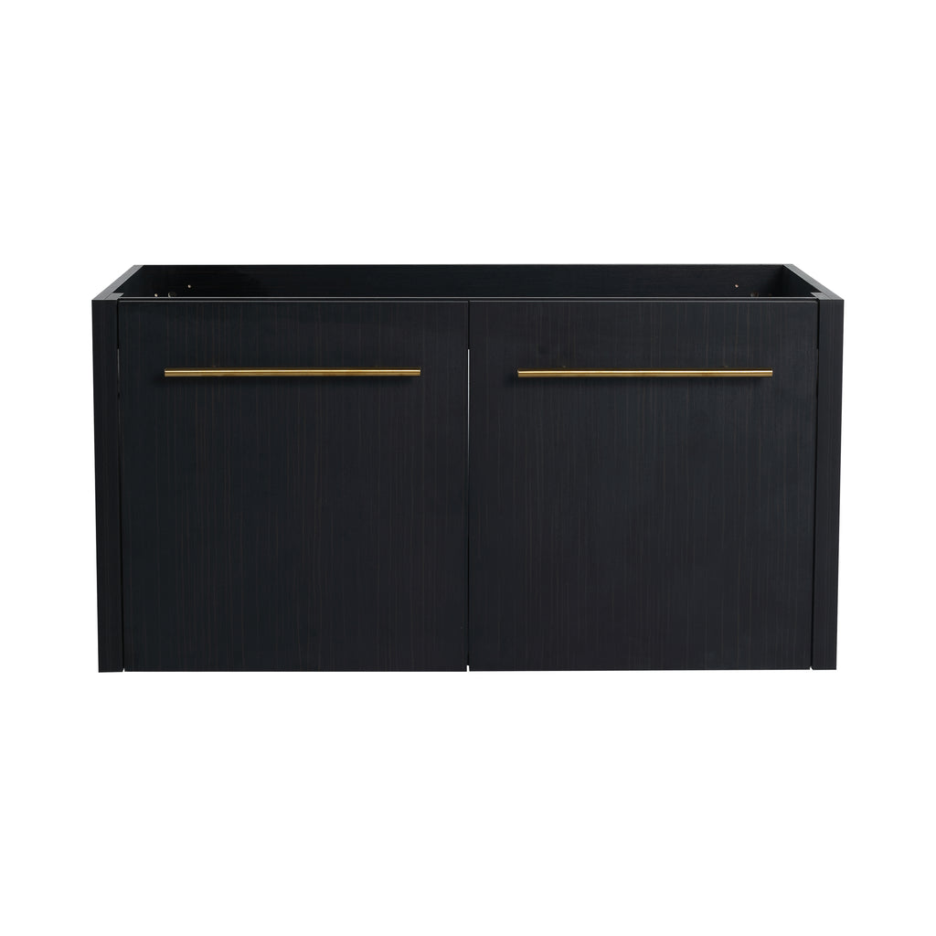 Leoglint 36 Inch Wall-mounted Bathroom Vanity (Only the Cabinet Body, No Top Sink)-BVB09136BCT