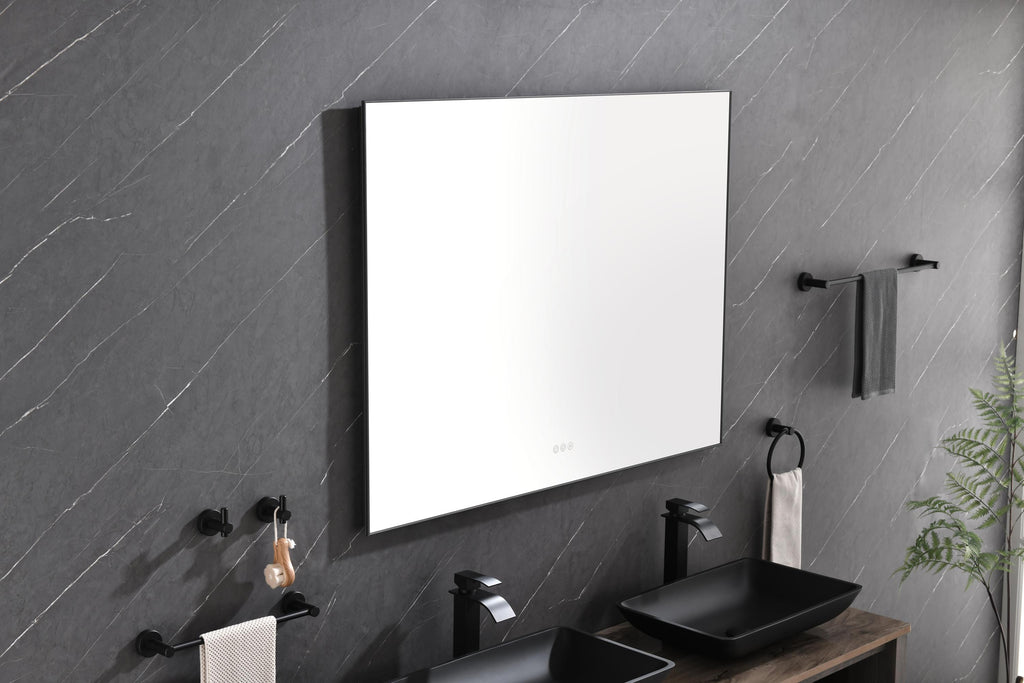 Leoglint 48x 36Inch LED Mirror Bathroom Vanity Mirror with Back Light, Wall Mount Anti-Fog Memory Large Adjustable Vanity Mirror