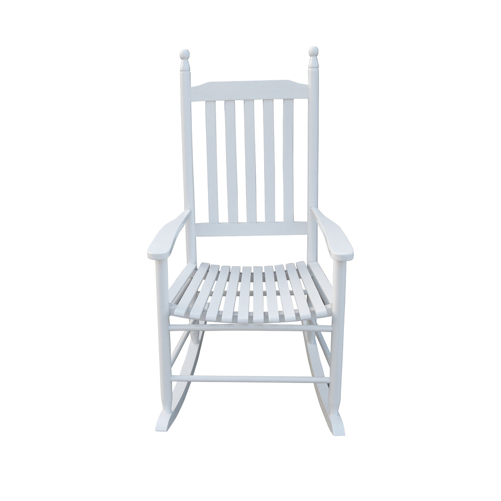 Leoglint wooden porch rocker Outdoor chair  WHITE, without mat