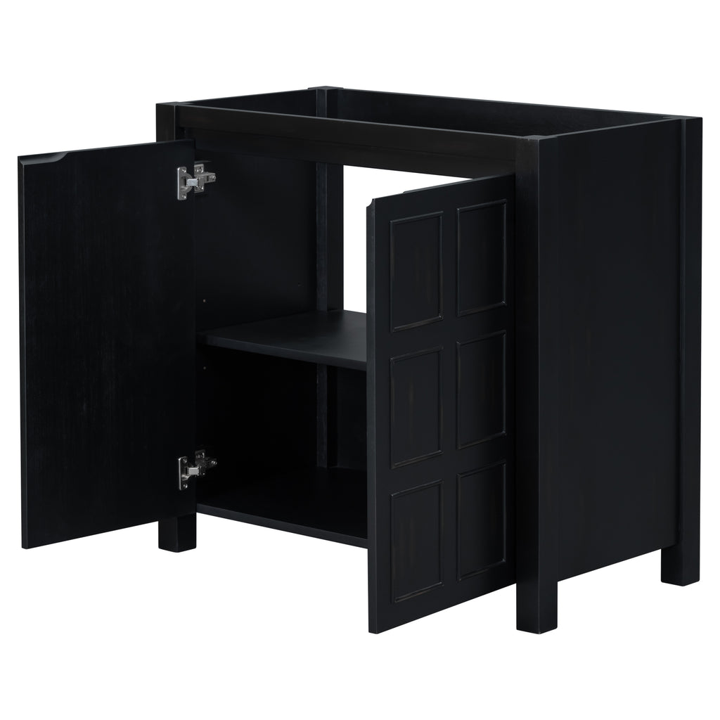 Leoglint [Cabinet Only] 36" Bathroom Vanity-Retro Espresso