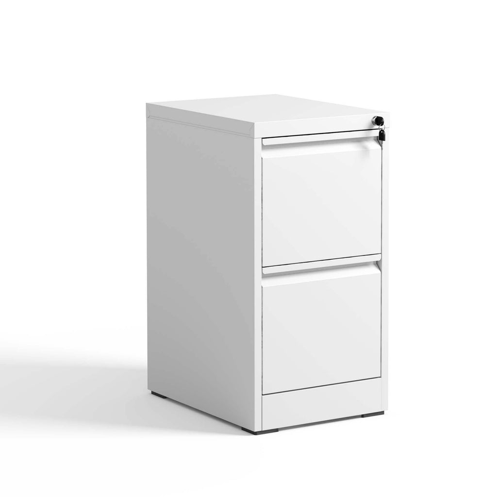 Leoglint 2 Drawer Metal Vertical File Cabinet with Lock Office Home Steel Vertical File Cabinet for A4 Legal/Letter Size