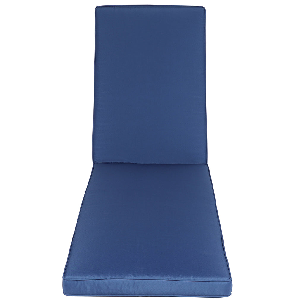 Leoglint Lounge Outdoor Chair Cushion Replacement Patio Funiture Seat Cushion Chaise Lounge Cushion-Navy Blue