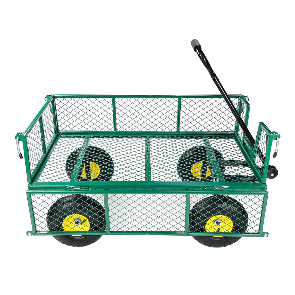 Leoglint Wagon Cart Garden cart trucks make it easier to transport firewood  Maximum static load is 880 lbs.