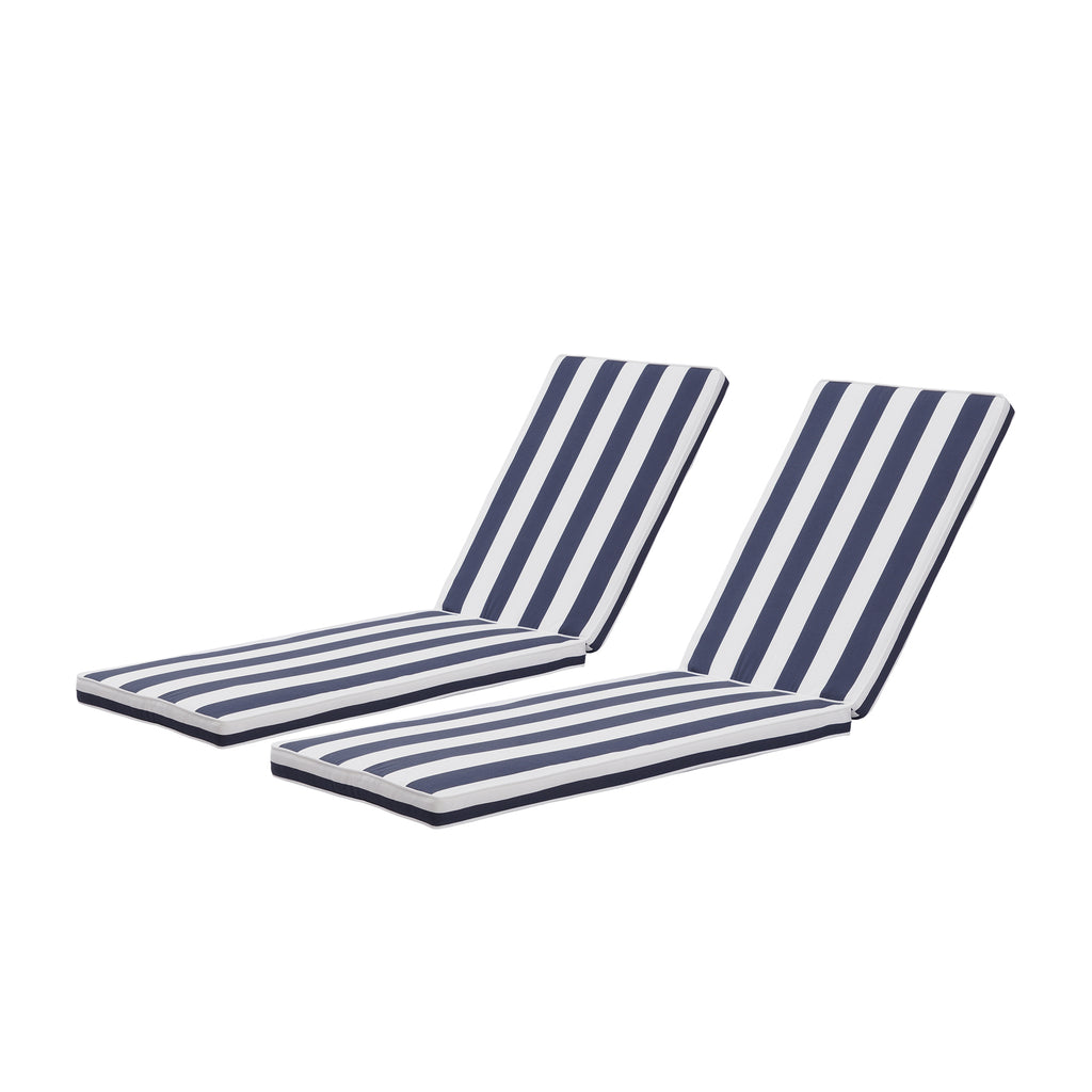 Leoglint 2PCS Set Outdoor Chair Outdoor Lounge Chair Cushion Replacement Patio Funiture Seat Cushion Chaise Lounge Cushion