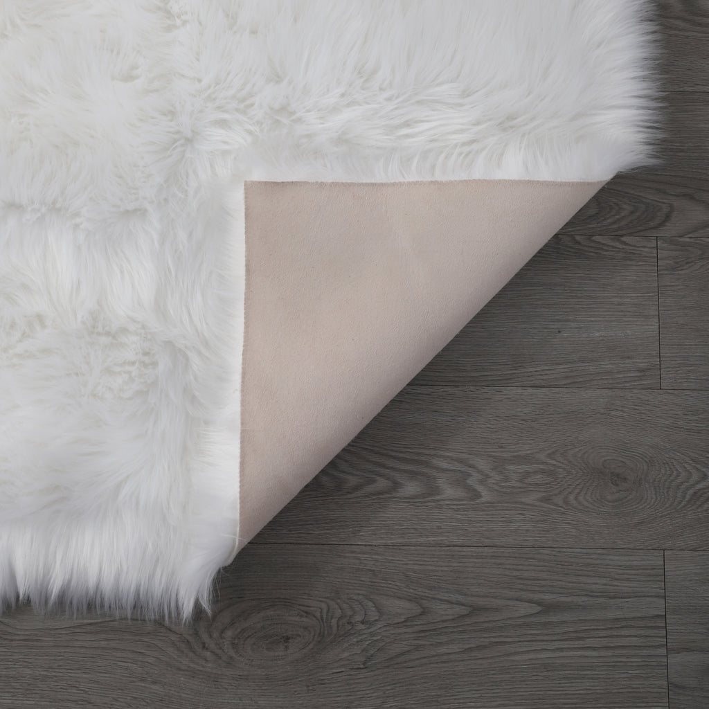 Leoglint "Cozy Collection" Ultra Soft Fluffy Faux Fur Sheepskin Area Rug