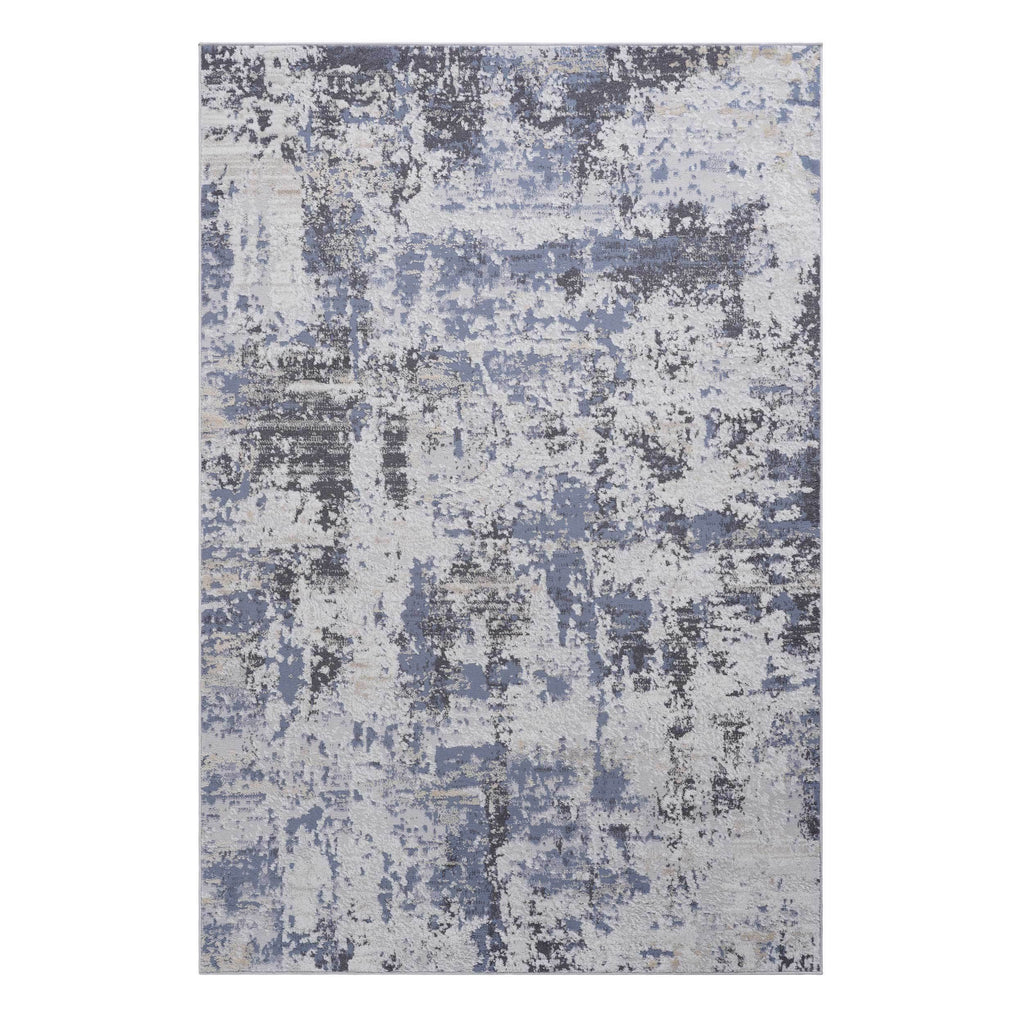 Leoglint 8X10 Grey/Denim /Abstract Non-Shedding Living Room Bedroom Dining Home Office Stylish and Stain Resistant Area Rug