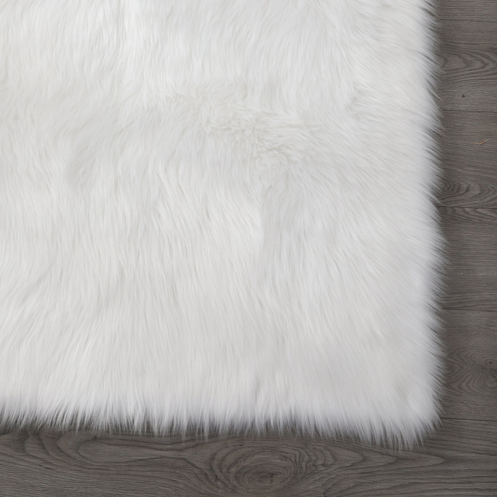 Leoglint "Cozy Collection" Ultra Soft Fluffy Faux Fur Sheepskin Area Rug