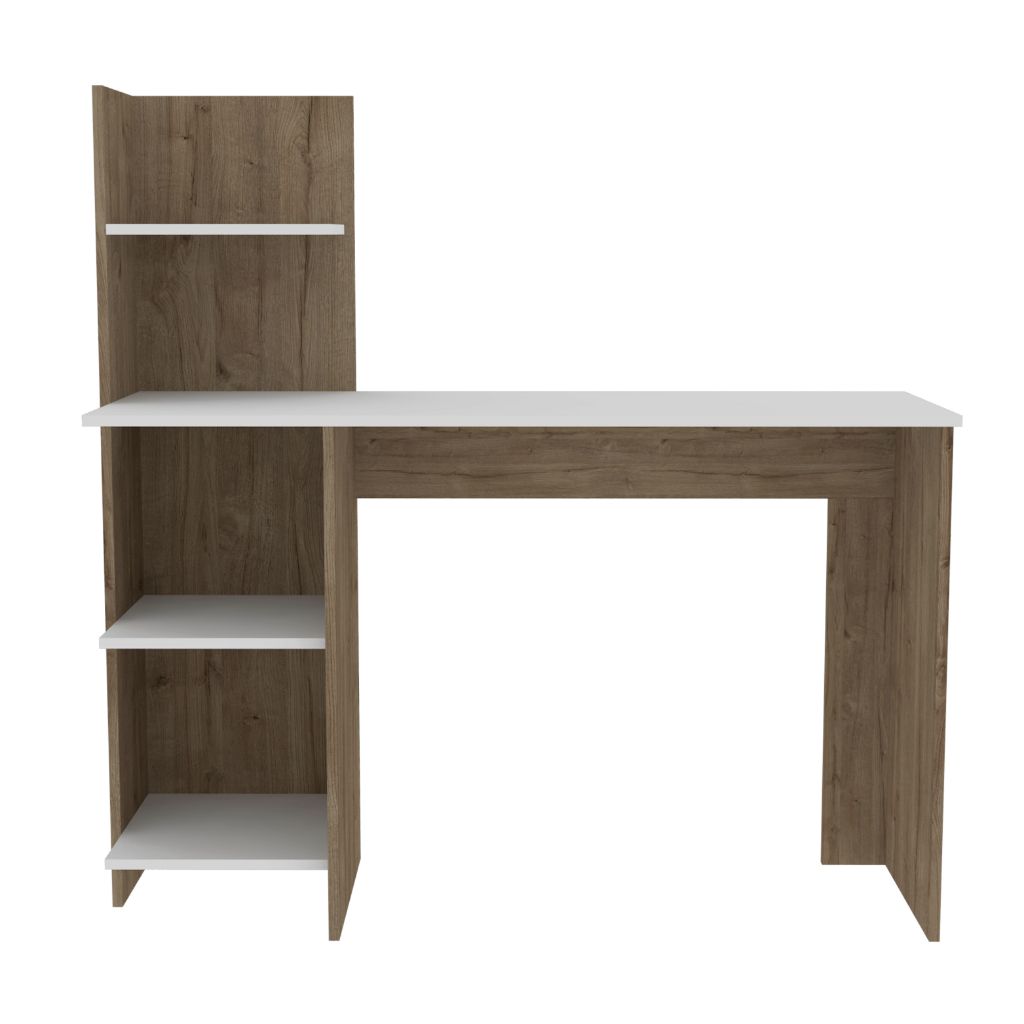 Leoglint Tecoa Writing Office Desk, Four Shelves