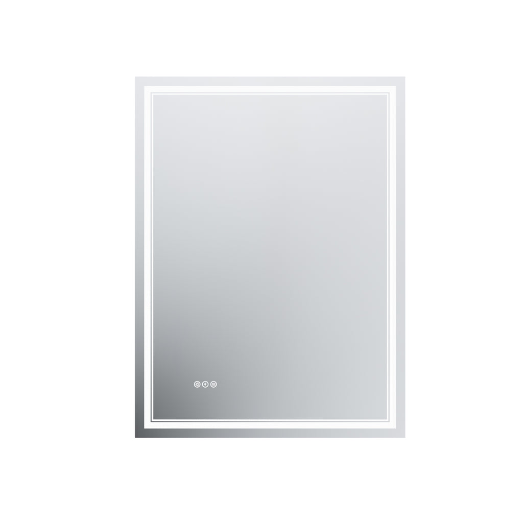 Leoglint LED Bathroom Mirror, 36x48 inch Bathroom Vanity Mirrors with Lights, Mirrors for Wall with Smart Touch Button, Anti-Fog, Memory Function, Stepless Dimmable Makeup Mirror (Horizontal/Vertical)