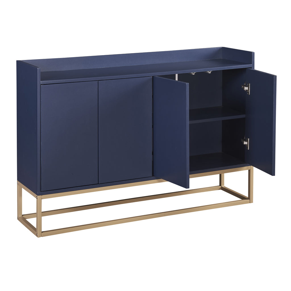 Leoglint TREXM Modern Sideboard Elegant Buffet Cabinet with Large Storage Space for Dining Room, Entryway (Navy)