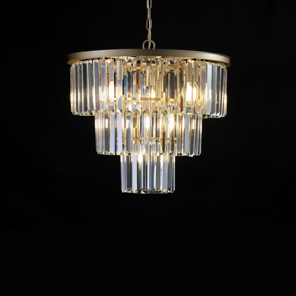 Leoglint Pendant Gold Luxury Crystal Chandelier Modern Chandeliers Lights