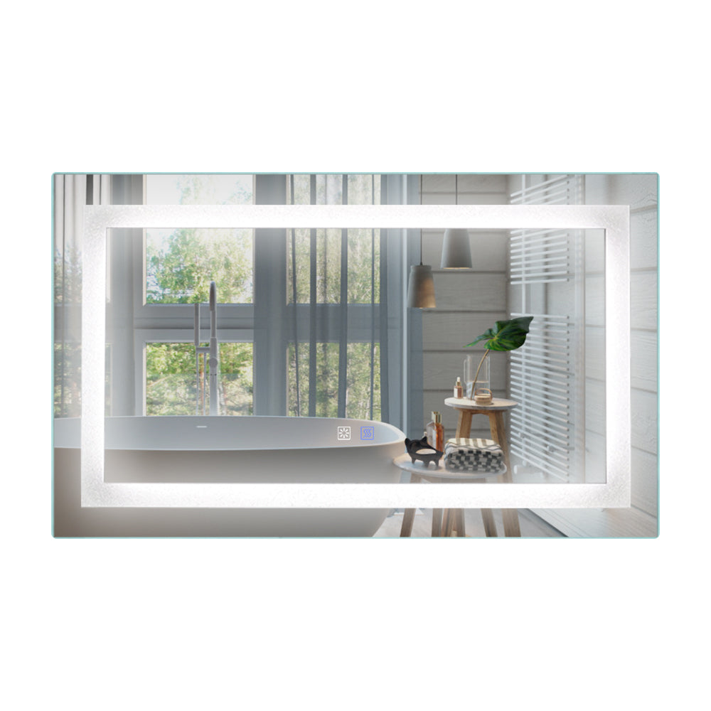 Leoglint LED Bathroom Mirror with Light,40*24 inch, Anti Fog, Dimmable,Color Temper 5000K,Backlit + Front Lit,Both Vertical and Horizontal Wall Mounted Vanity Mirror(40x24)