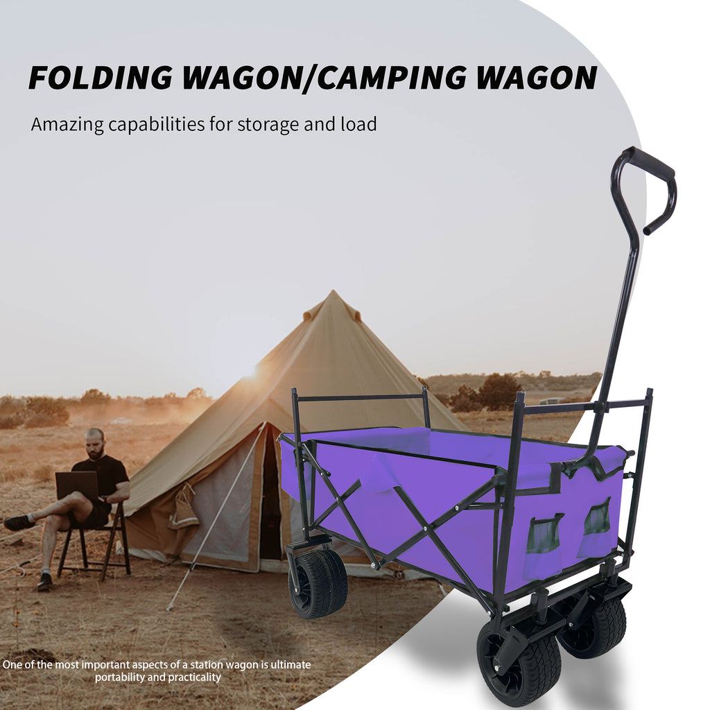 Leoglint Garden cart Outdoor Garden Park Utility kids wagon portable beach trolley cart camping foldable folding wagon