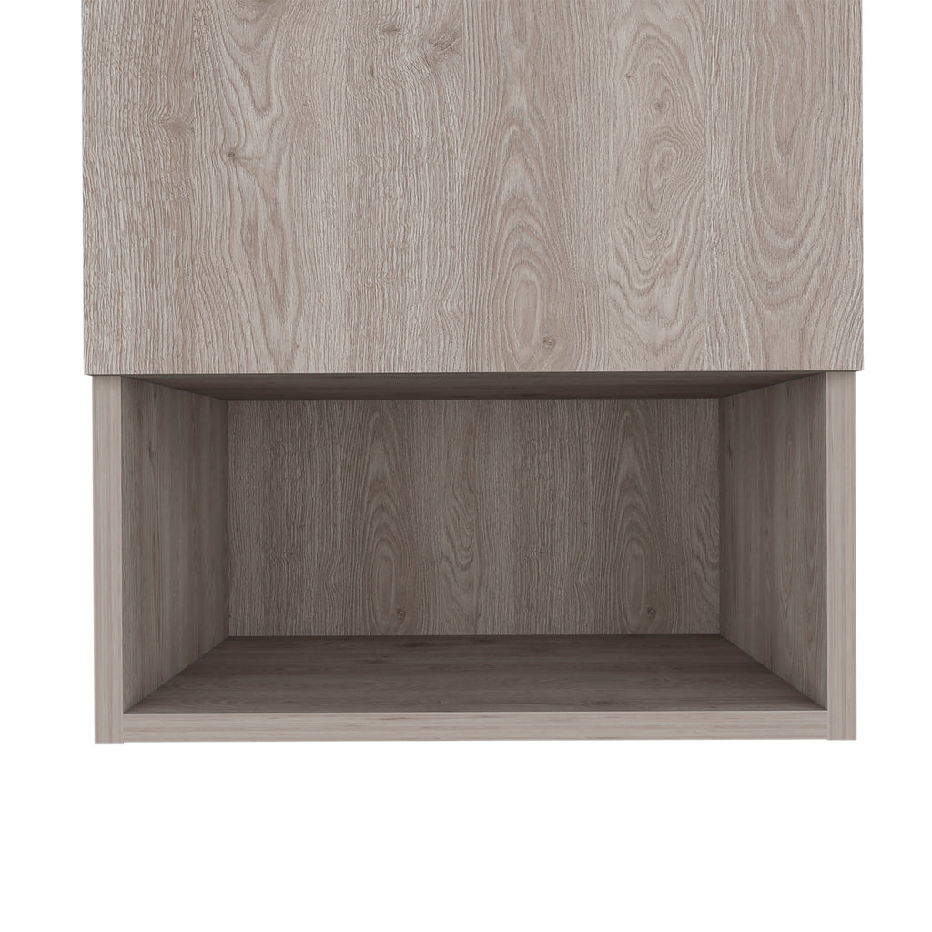 Leoglint Medicine Cabinet Porto, Two Internal Shelves, Light Gray Finish