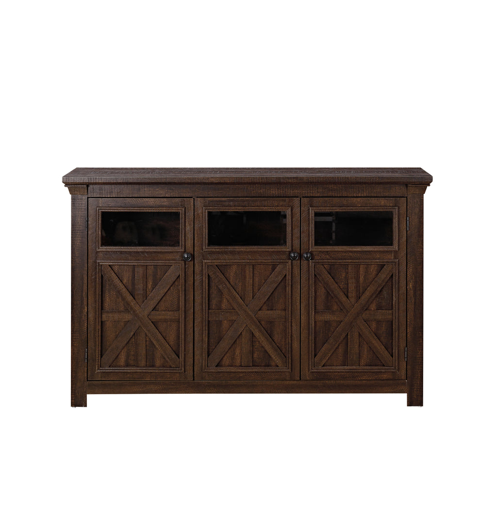 Leoglint 3 Doors Cabinet Farmhouse Buffet Sideboard Cabinet, Farmhouse TV Stand Barn Design Three doors cabinet Buffet Table Coffee Bar Wine Bar Storage Cabinet for Dining Room Espresso