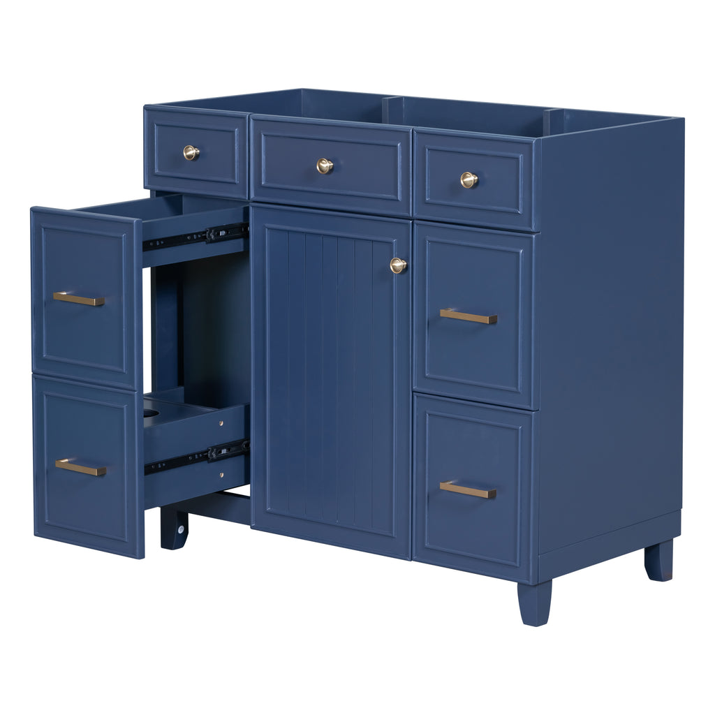 Leoglint [Cabinet Only] 36" Bathroom Vanity-Blue