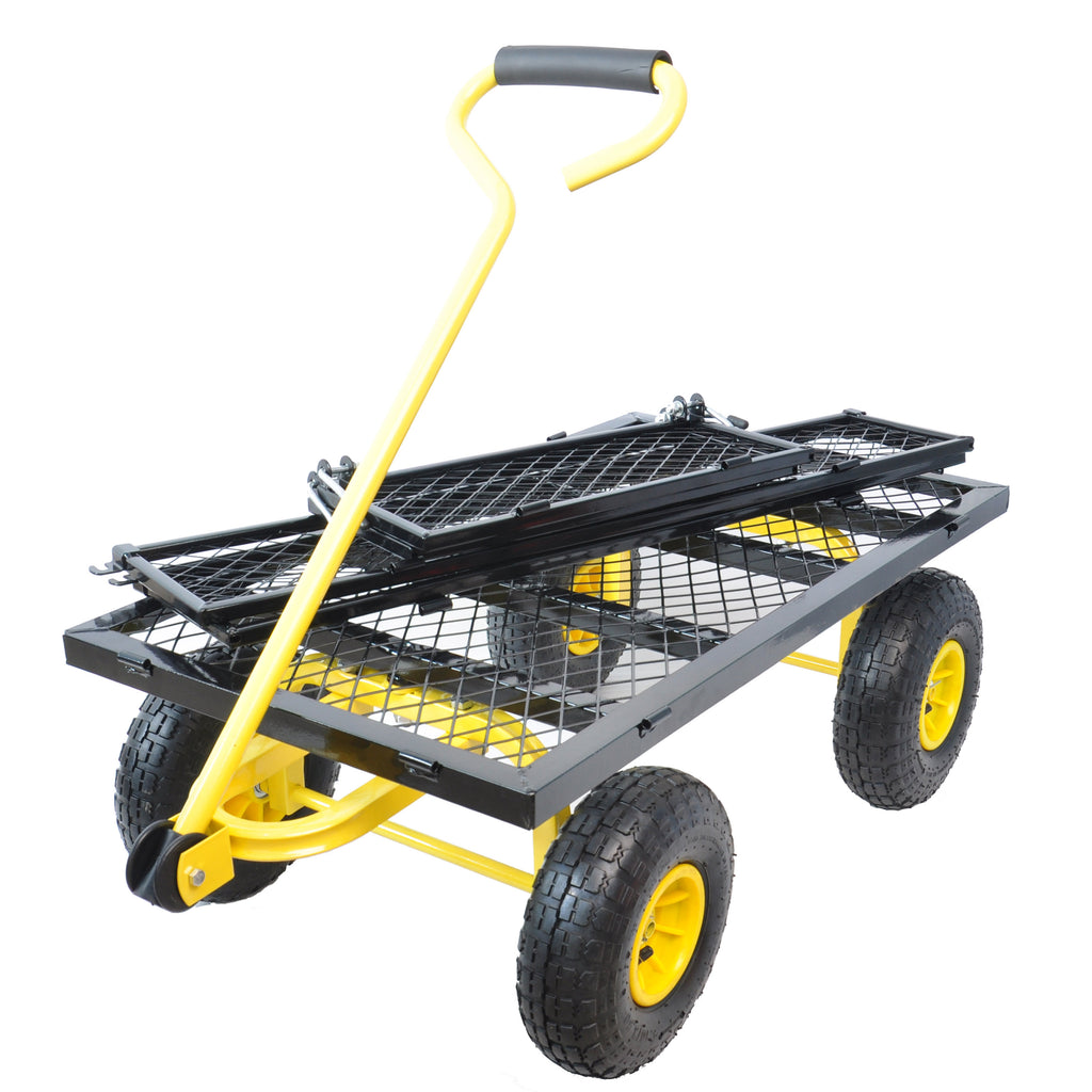 Leoglint Wagon Cart Garden cart trucks make it easier to transport firewood