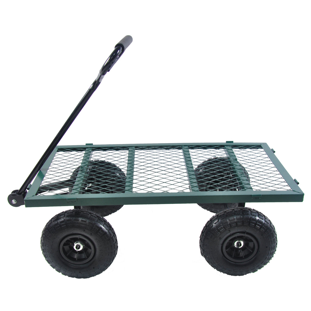 Leoglint Wagon Cart Garden cart trucks make it easier to transport firewood (green)