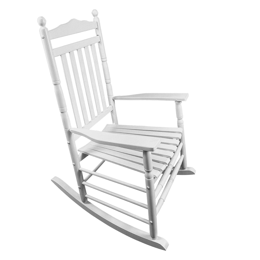 Leoglint BALCONY PORCH ADULT ROCKING OUTDOOR CHAIR - WHITE