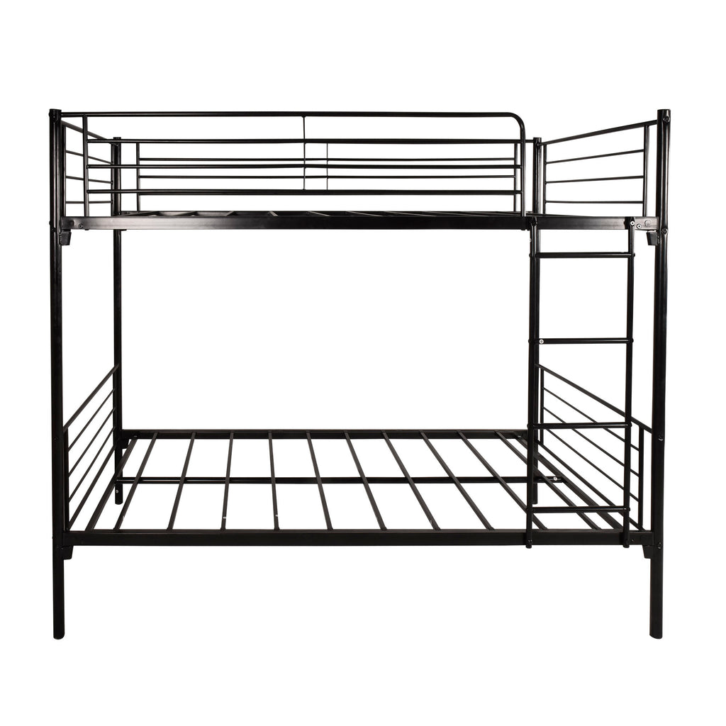 Leoglint Twin over Twin Bunk Bed Frame, Metal Frame with Ladder