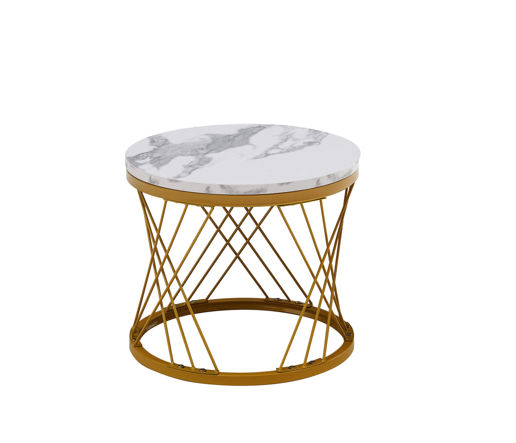 Leoglint Modern Minimalist Nesting Coffee Table for Living Room - Wooden Top and Metal Legs