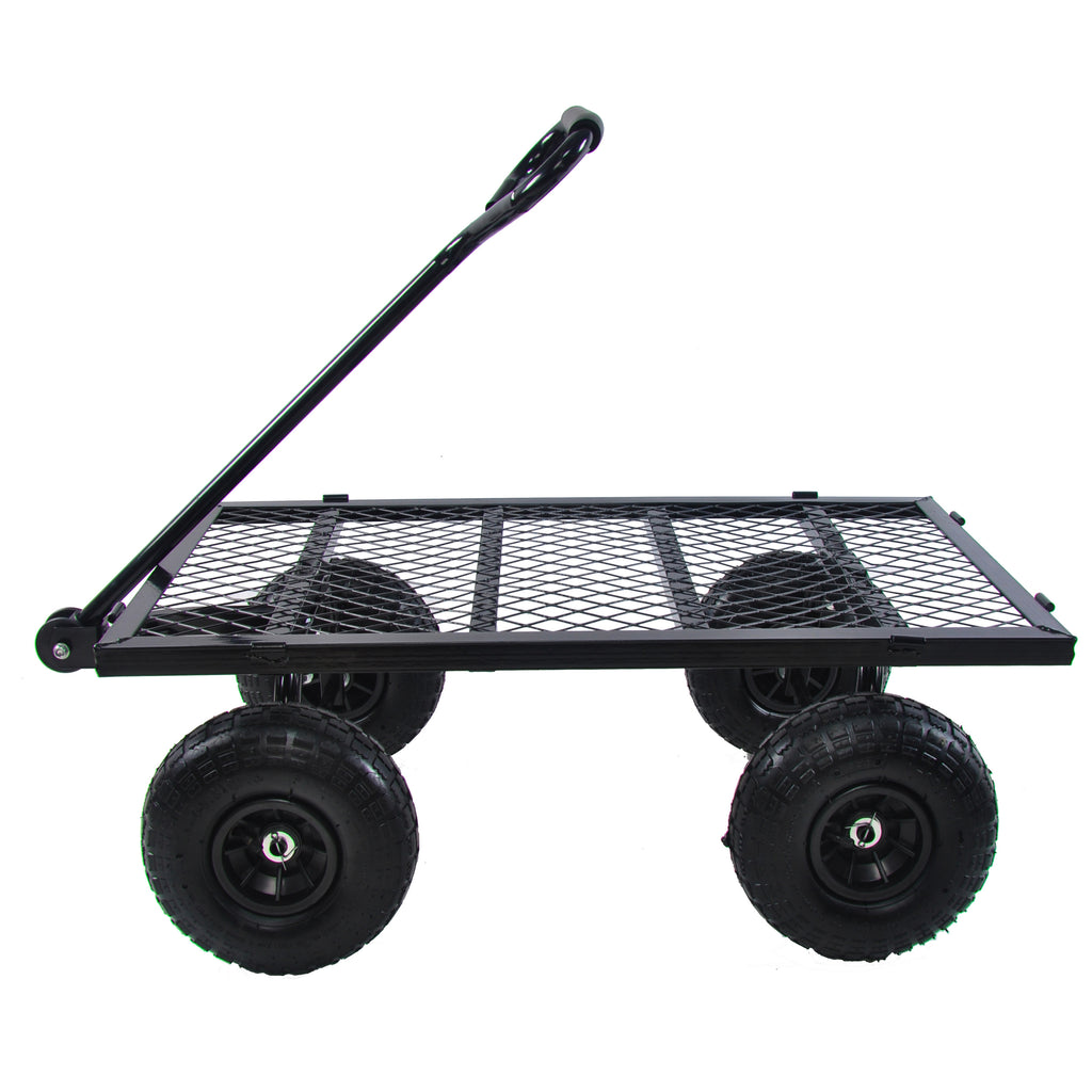 Leoglint Wagon Cart Garden cart trucks make it easier to transport firewood TC1840BKG