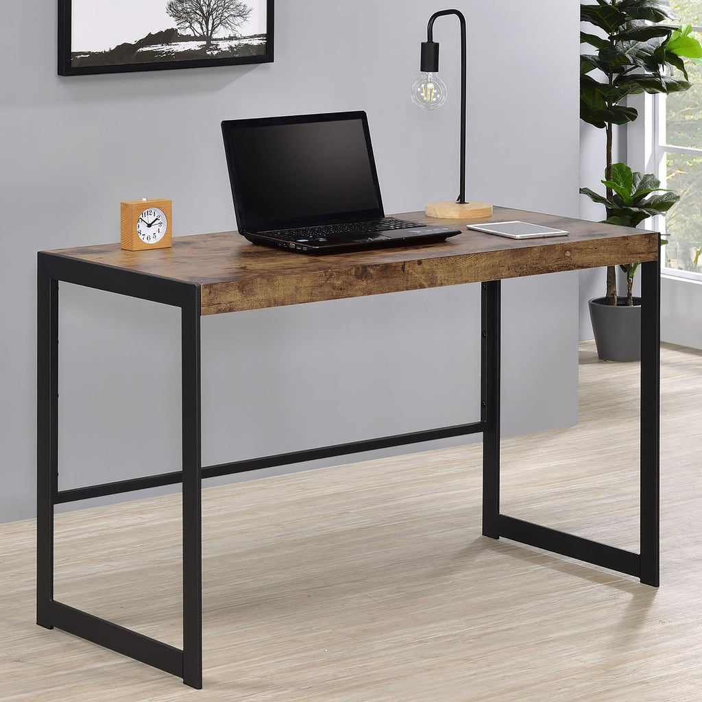 Leoglint Antique Nutmeg and Gunmetal Writing Office Desk