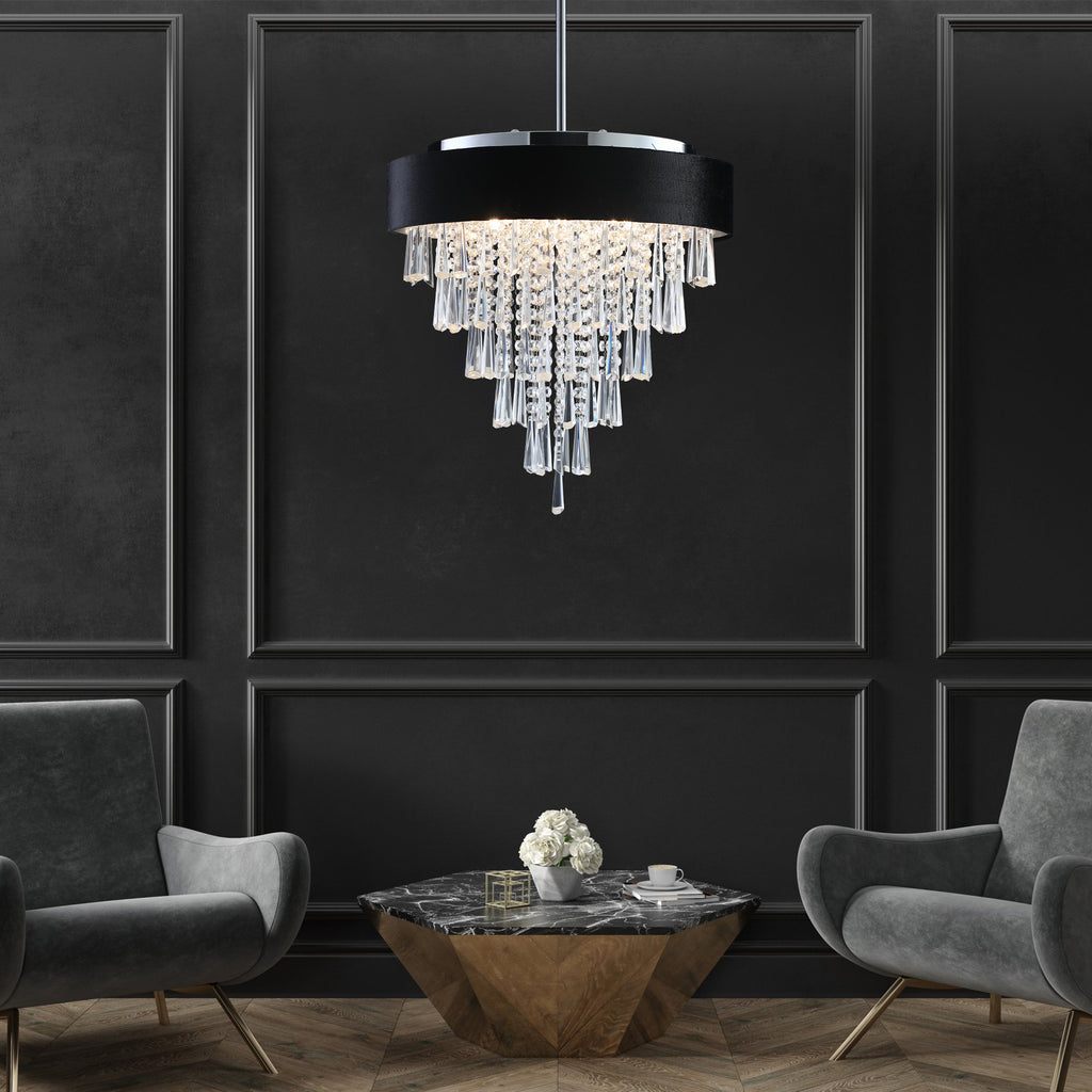 Leoglint Pendant Modern Crystal Chandelier for Living-Room Round Cristal Lamp Luxury Home Decor Light Fixture