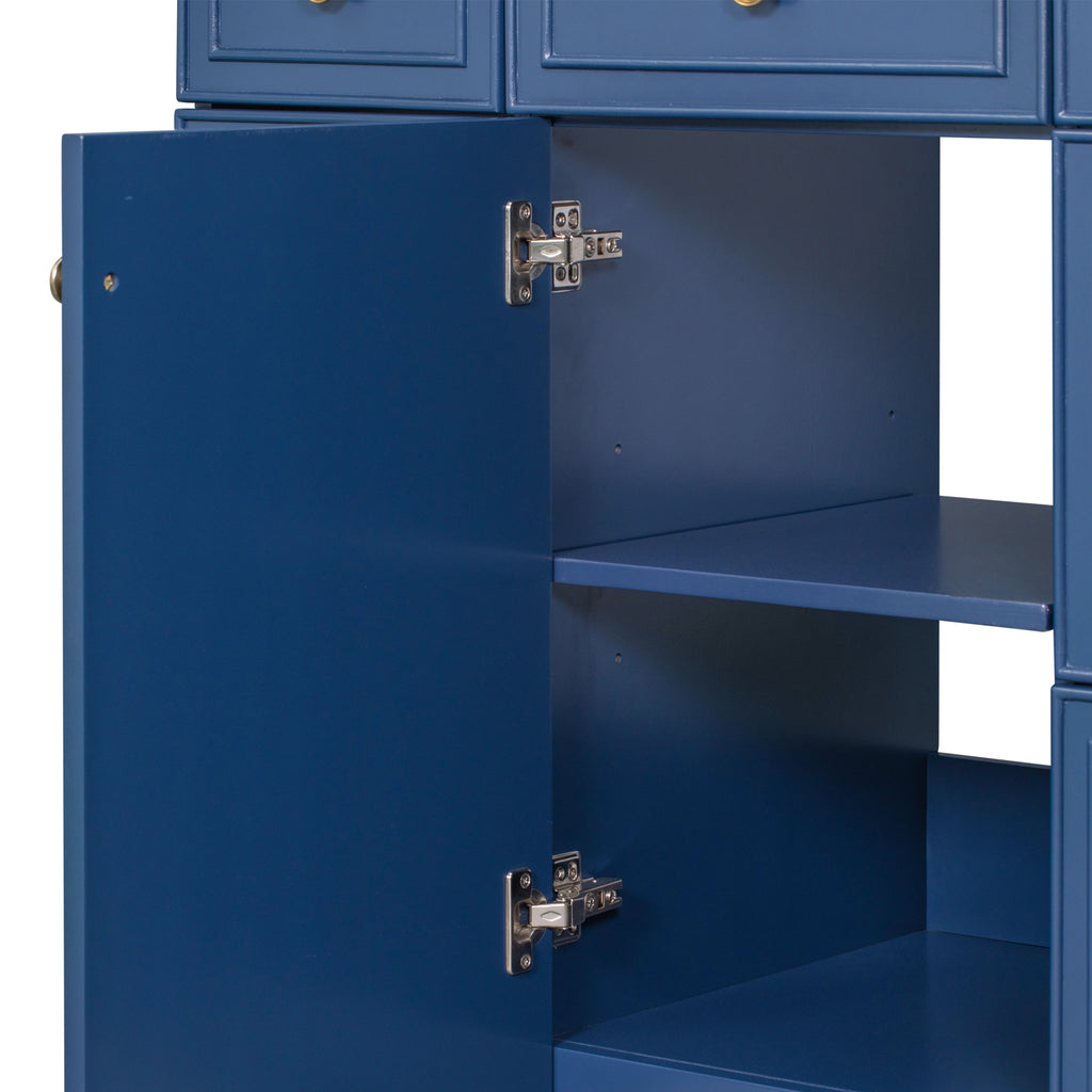 Leoglint [Cabinet Only] 36" Bathroom Vanity-Blue