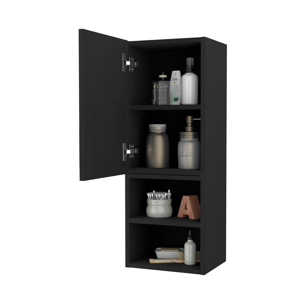 Leoglint Chidester 2-Shelf Medicine Cabinet Black Wengue