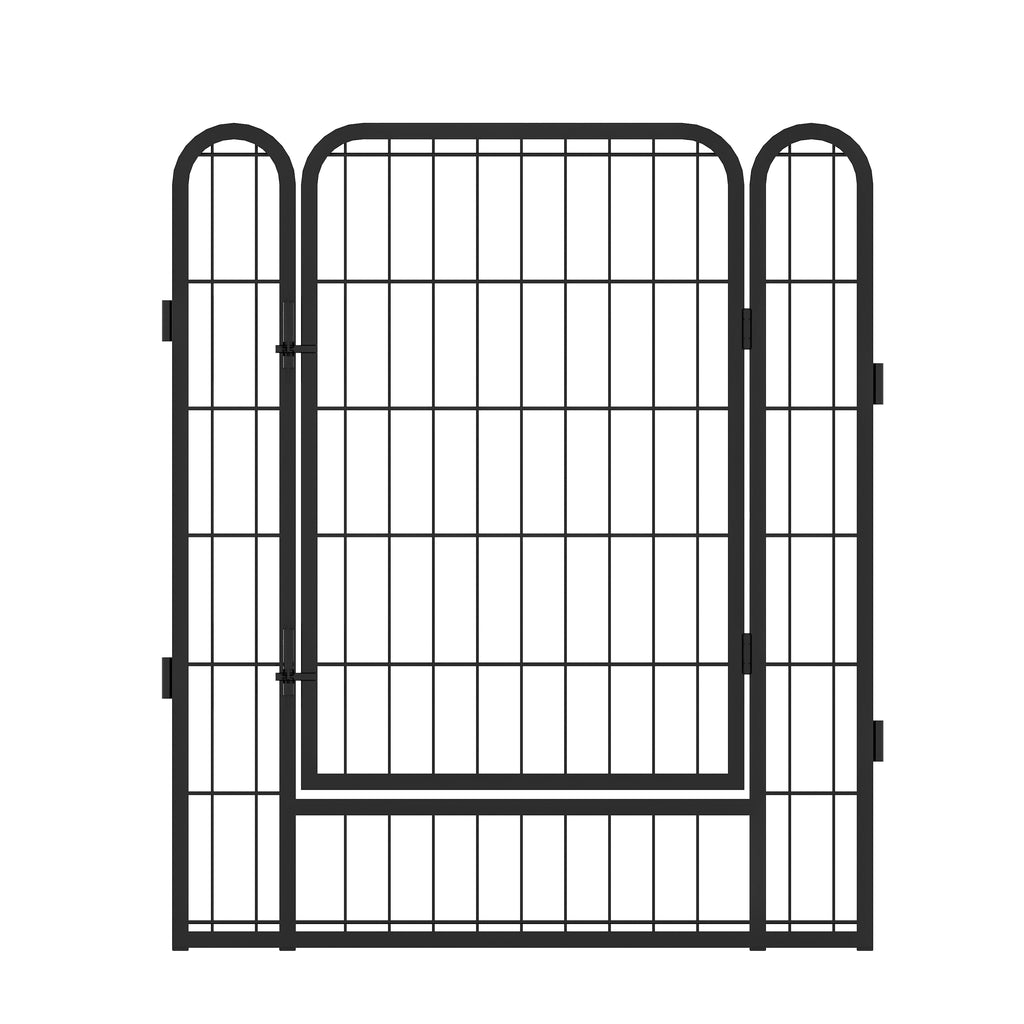 Leoglint 6 Panels Heavy Duty Metal Playpen with door,31.7"H Dog Fence Pet Exercise Pen for Outdoor, Indoor