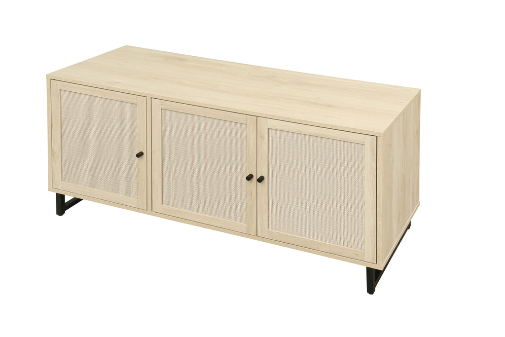 Leoglint 3 Door Cabinet,Sideboard Accent Cabinet, Storage Cabinet for Living Room, Hallway Entryway Kitchen