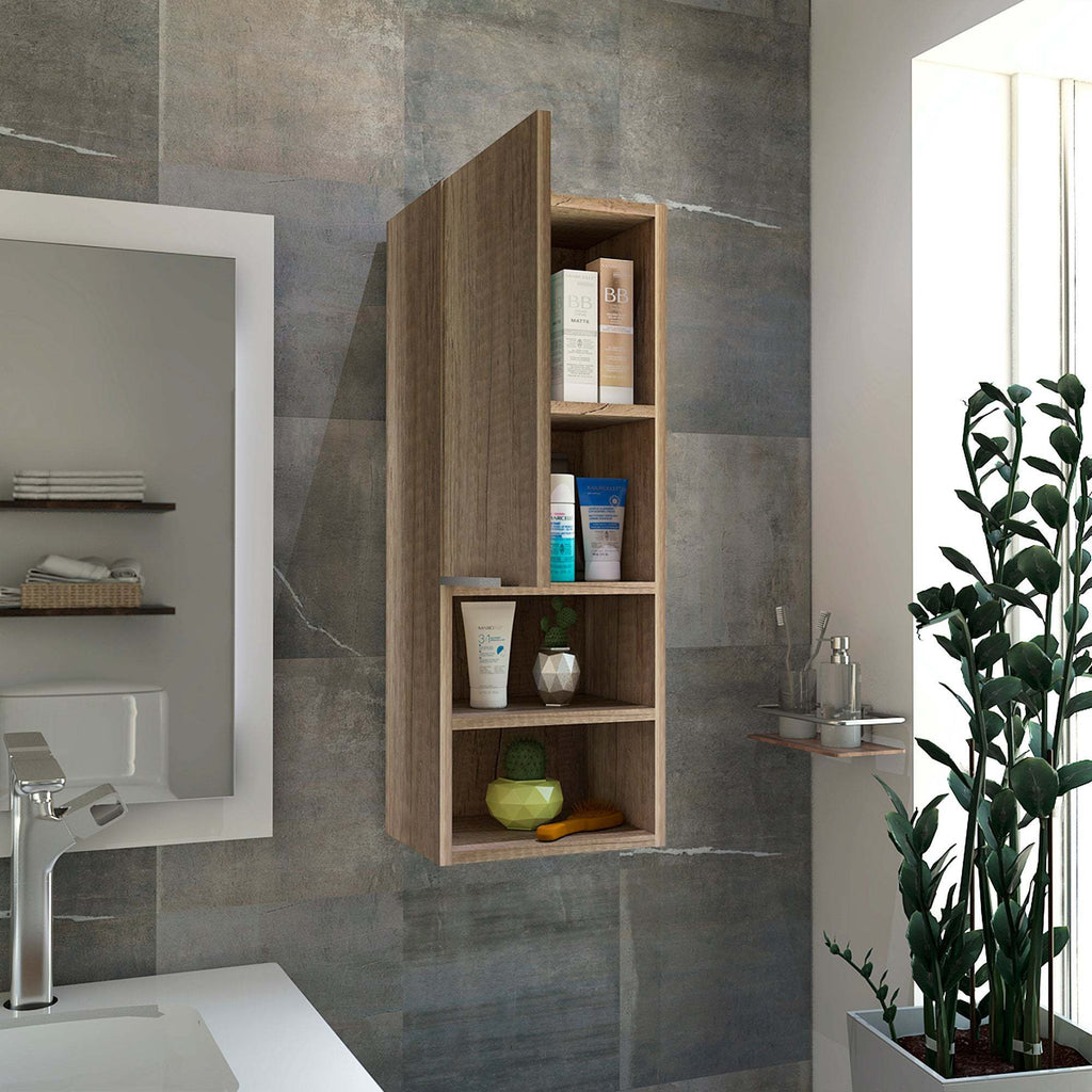 Leoglint Milwaukee Medicine Cabinet, Two Shelves, Single Door Cabinet, Two Interior Shelves