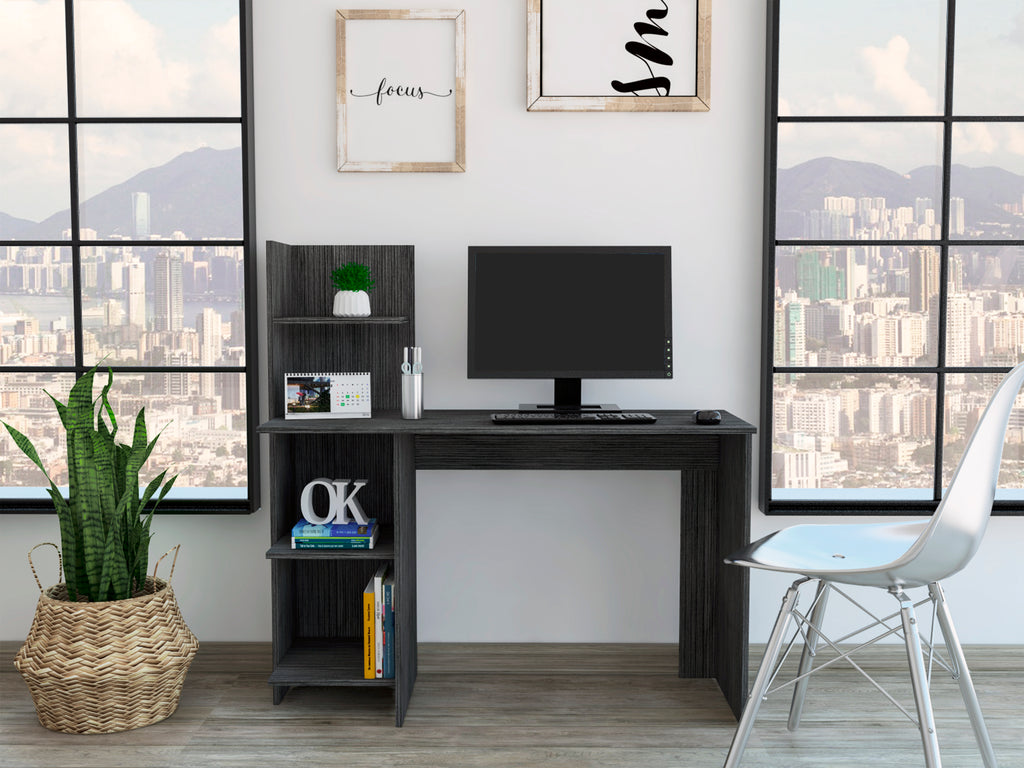 Leoglint Tecoa Writing Office Desk, Four Shelves