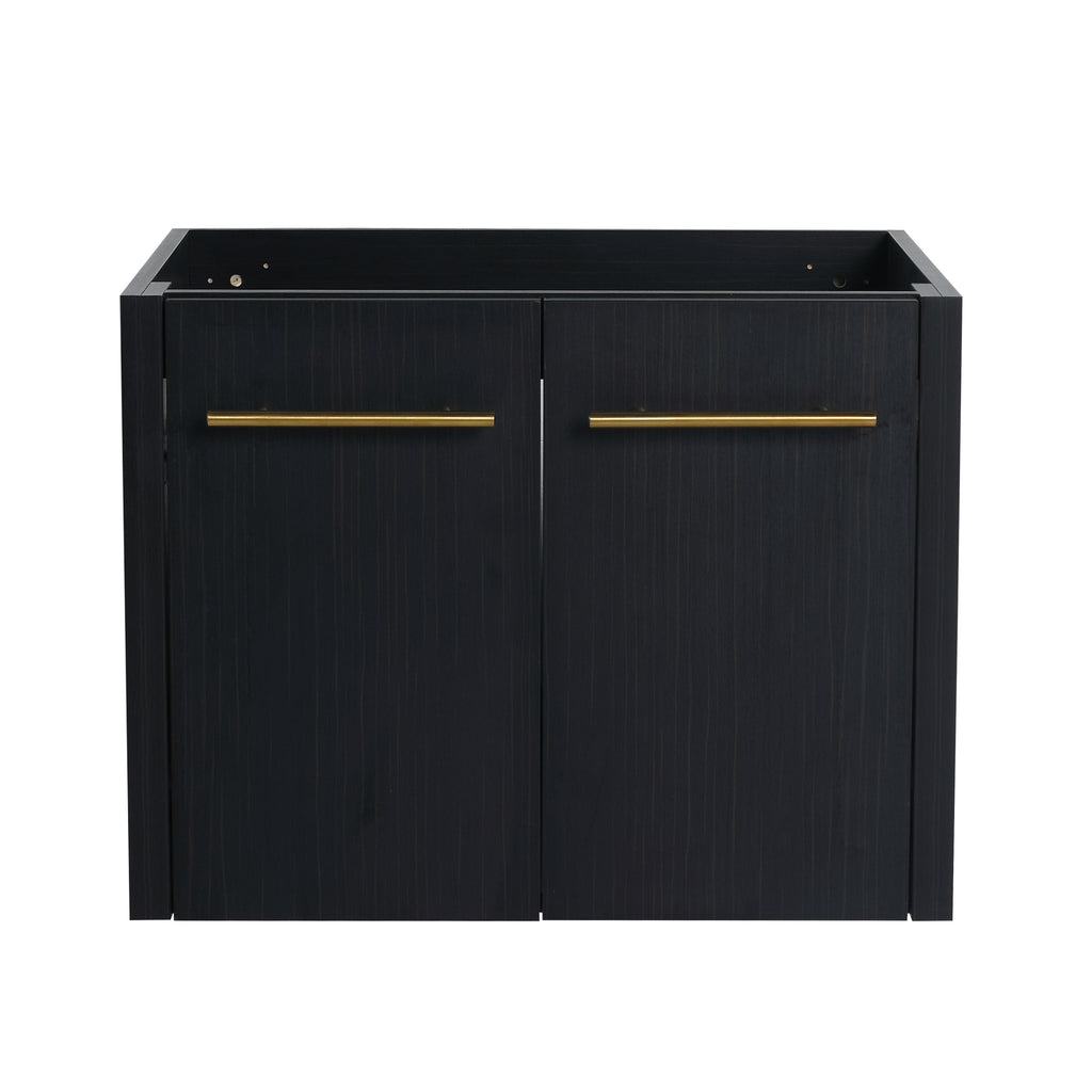 Leoglint 24 Inch Wall-mounted Bathroom Vanity (Only the Cabinet Body, No Top Sink)-BVB09124BCT