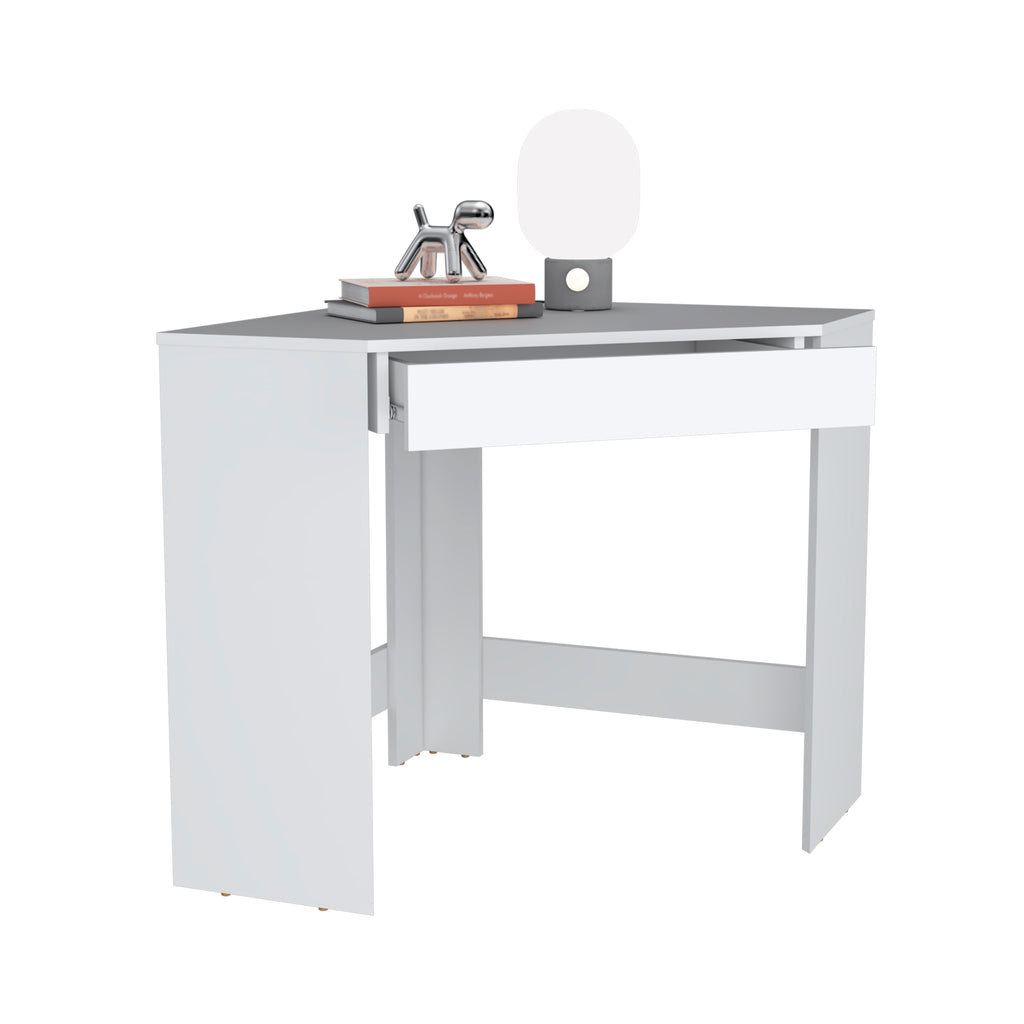 Leoglint Amity Corner Office Desk with Spacious Drawer and Optimal Workstation