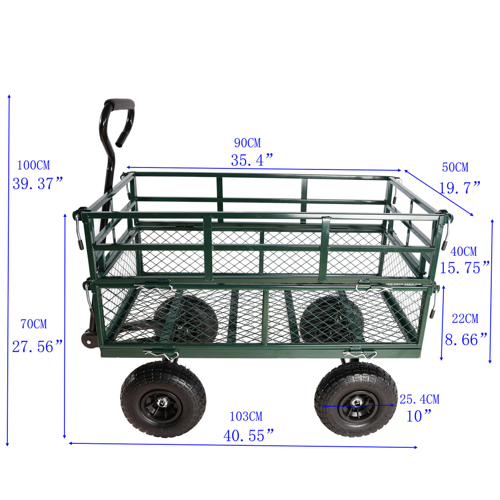 Leoglint Wagon Cart Garden cart trucks make it easier to transport firewood