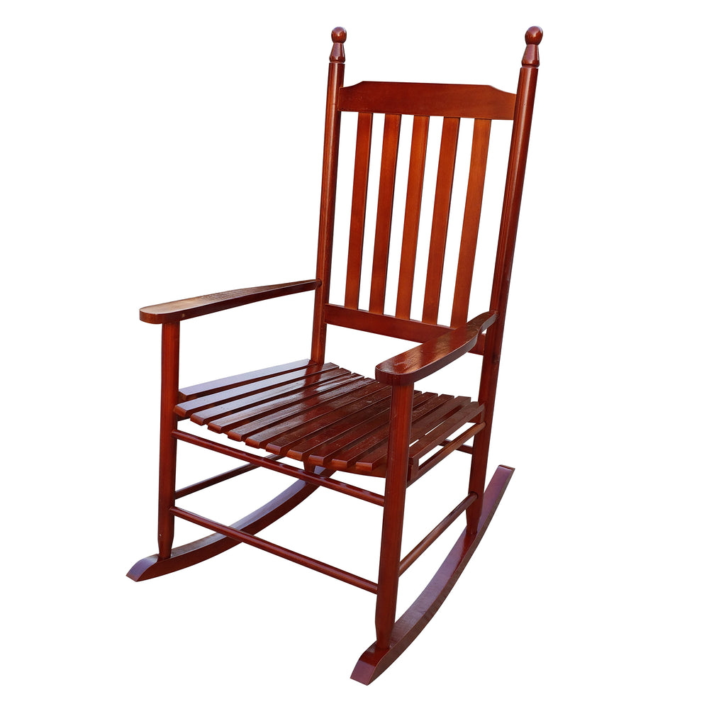 Leoglint wooden porch rocker Outdoor chair  Brown