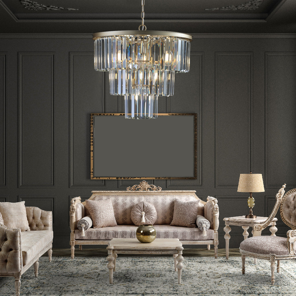 Leoglint Pendant Gold Luxury Crystal Chandelier Modern Chandeliers Lights