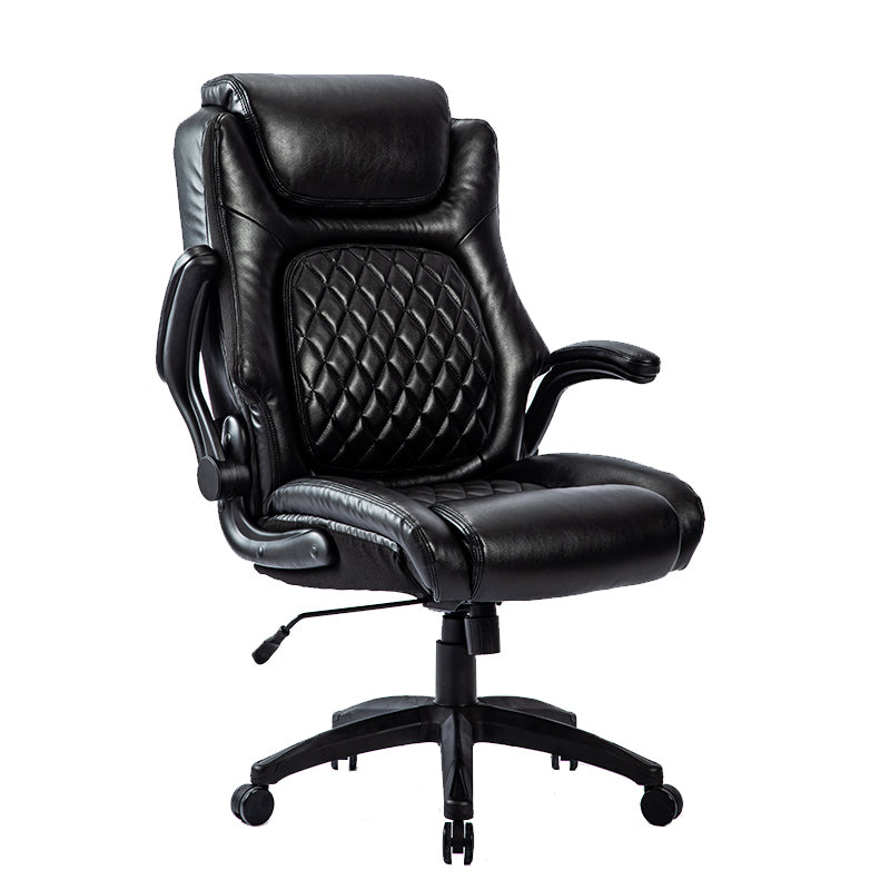 Leoglint Big & Tall 400lb Ergonomic Leather Office Chair Executive Desk Chair