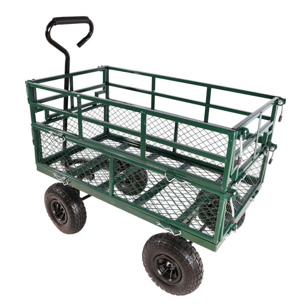 Leoglint Wagon Cart Garden cart trucks make it easier to transport firewood