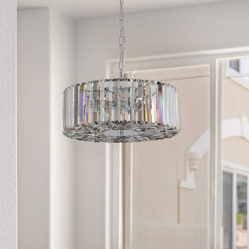 Leoglint Pendant Modern Crystal Chandelier for Living-Room Round Cristal Lamp Luxury Home Decor Light Fixture